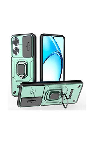 sscase Sliding Camshield Σκληρή Θήκη με Δαχτυλίδι Green (Oppo A60 4G)