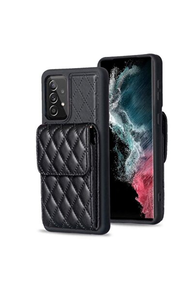 sscase Vertical Wallet Θήκη Σιλικόνης με Λουράκι Black (Samsung Galaxy A52/A52s)