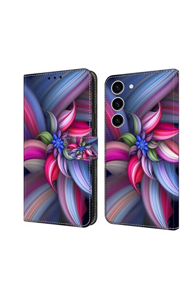 sscase Crystal 3D Θήκη Πορτοφόλι Colorful Flowers (Samsung Galaxy S24 5G)