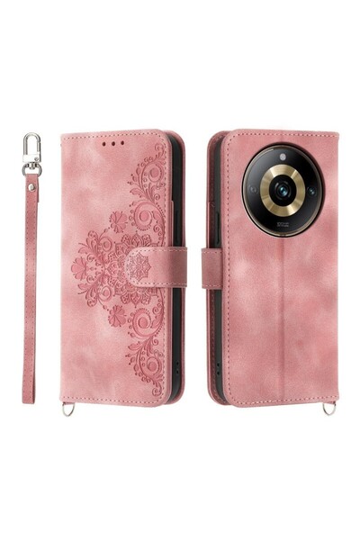 sscase Skin-feel Embossed Θήκη Πορτοφόλι Pink (Realme 11 Pro 5G / 11 Pro Plus...