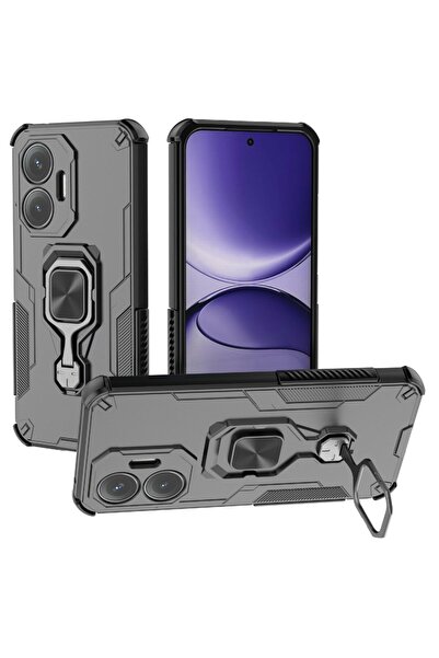 sscase Magnetic Ring Σκληρή Θήκη με Δαχτυλίδι Black (Xiaomi Poco F7 5G)