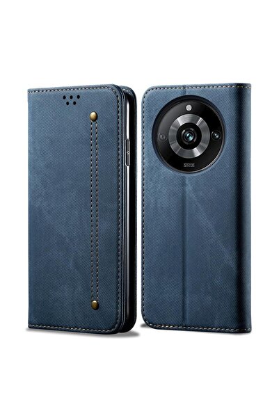 sscase Denim Texture Θήκη Βιβλίο Blue (Realme 11 Pro 5G / 11 Pro Plus 5G)