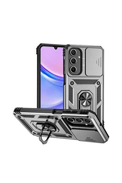 sscase Sliding Camera Σκληρή Θήκη με Δαχτυλίδι Silver (Samsung Galaxy A16 4G ...