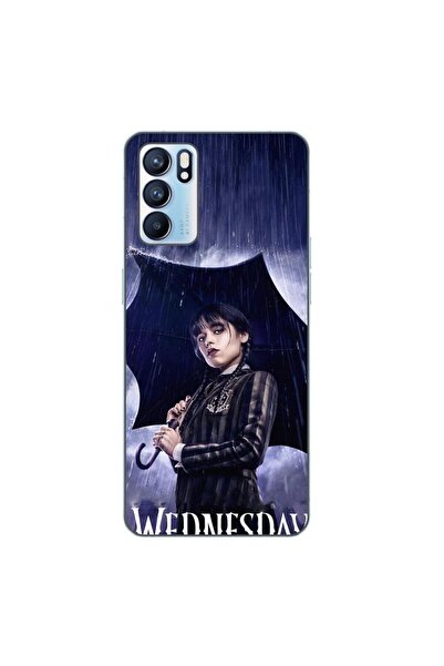 OEM Husa compatibila cu Oppo Reno6 5G Silicon Gel Tpu Model Wednesday Umbrella