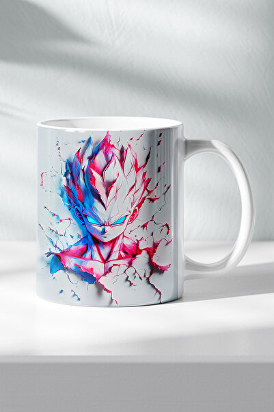 DekorHane Dragon Ball Anime Figured Porcelain, Son Goku Vegeta Themed, Gift T...