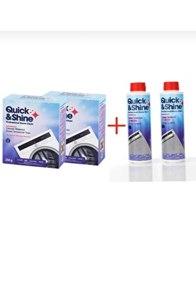 Quick&Shine ÇAMAŞIR KAZAN TEMİZLEME 2 ADET-BULAŞIK MAKİNESİ TEMİZLEME SIVISI ...