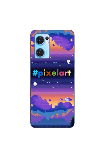 OEM Θήκη συμβατή με Oppo Reno7 5G Σιλικόνης Gel TPU με σχέδιο Pixel Art Τοπίο