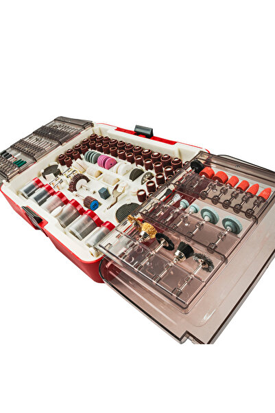 Raider Power Tools Set 418 accesorii pentru mini polizor drept in cutie