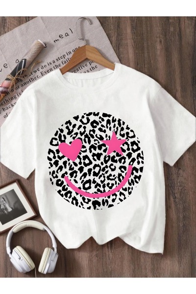 puolikuu Unisex Comfortable Fit Tshirt with Ribbon and Double Print