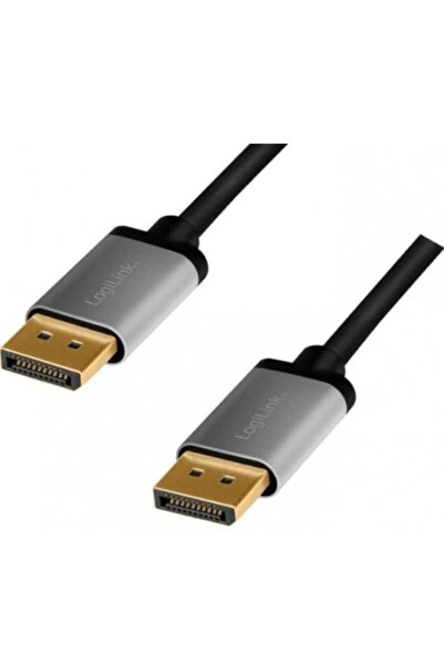 LogiLink CDA0100 DisplayPort мъжки към DisplayPort мъжки кабел, 1м, черен/сив