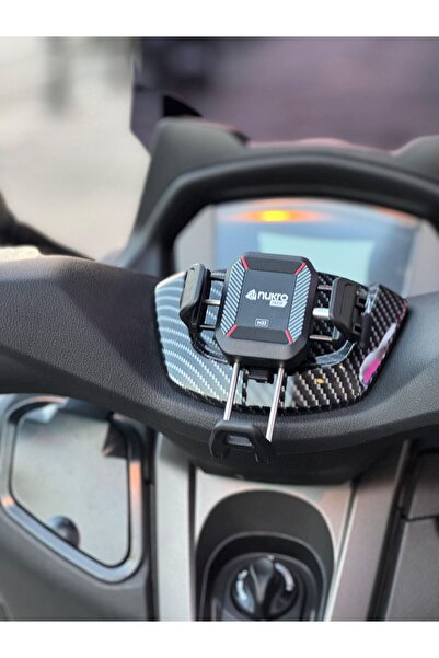 Yamaha Nmax 125-155 (2021-24) M33 Karbon Kapaklı Telefon Tutucu