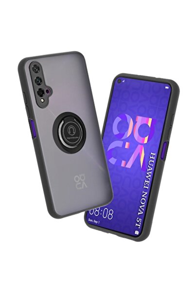 DAMUR Husă de protecție TPU cu inel pentru Huawei Nova 5T / Honor 20, Inel ma...