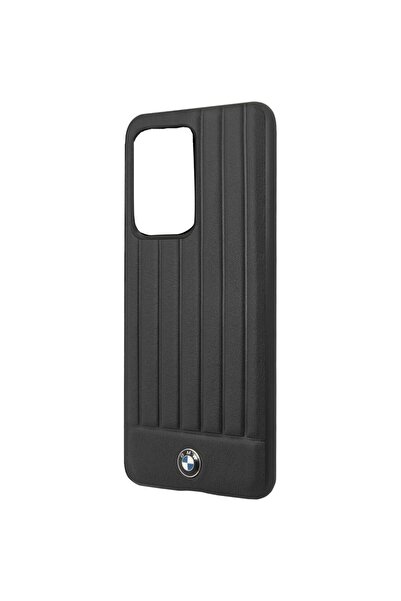 BMW Leather Signature Protective Case for Samsung Galaxy S20 Ultra, Black