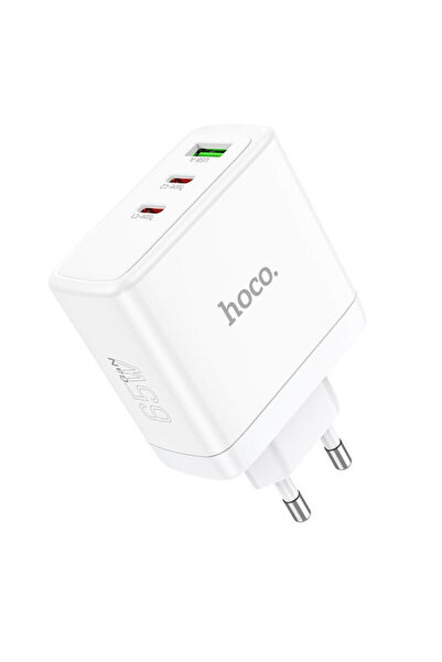 hoco. Φορτιστής Hoco χωρίς καλώδιο GaN με θύρα USB-A και 2 θύρες USB-C, Παροχ...