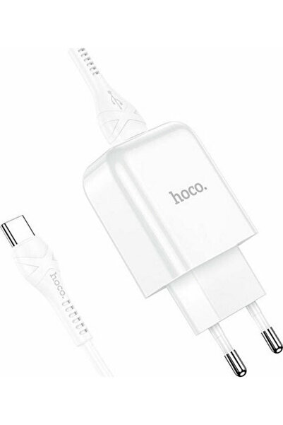 hoco. Φορτιστής Hoco με θύρα USB-A και καλώδιο USB-C Λευκό (N2 Vigour)
