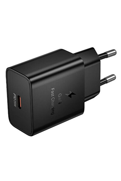 hoco. Φορτιστής Hoco Χωρίς Καλώδιο GaN Με Θύρα USB-C 25W Μαύρο (N76 Star)