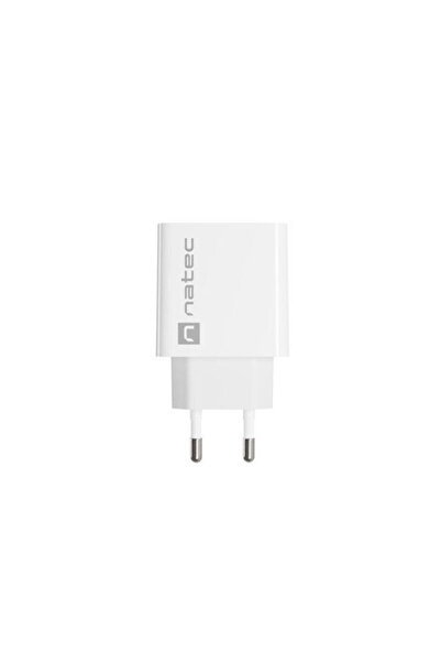 Natec Ασύρματος φορτιστής με θύρα USB-A 18W Γρήγορη Φόρτιση 3.0 Λευκό