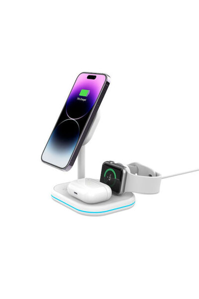 Tech-Protect Φορτιστής Magsafe Λευκός (QI15W-A27)