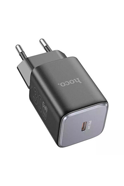hoco. Φορτιστής Hoco χωρίς καλώδιο GaN με θύρα USB-C, 30W Power Delivery, Μαύ...