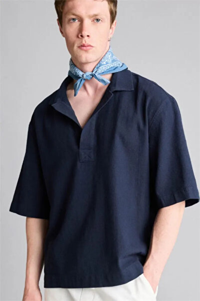 DeFacto 100% Cotton Boxy Fit Shirt F8622Ax26Sp