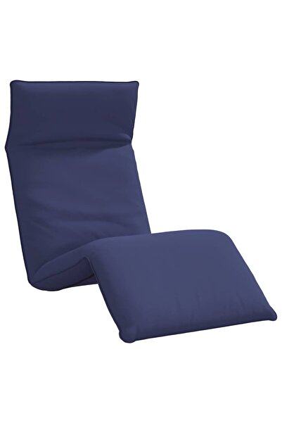vidaxl Șezlong pliabil, bleumarin, 175x54x8,5 cm, țesătură Oxford