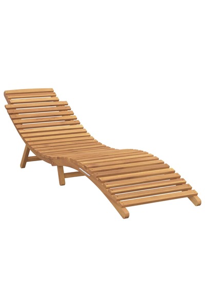 vidaxl Șezlong de grădină Maro 198 x 55 x 58,5 cm Lemn solid de tec