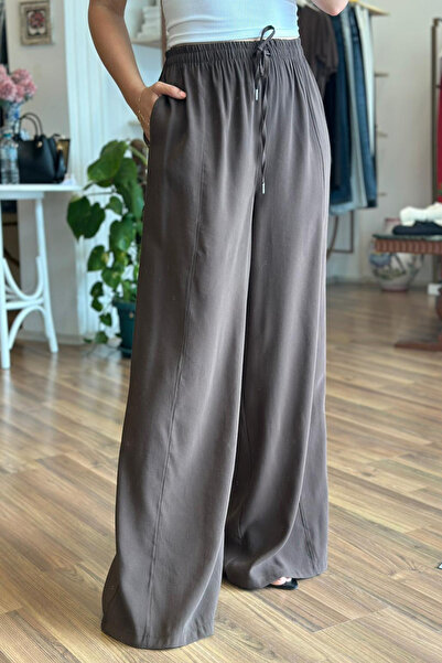 Unique Boutique Brown Soft Textured High Waist Pants