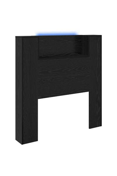 vidaxl Tăblie cap Stejar Negru 100 x 15 x 103,5 cm Lemn compozit