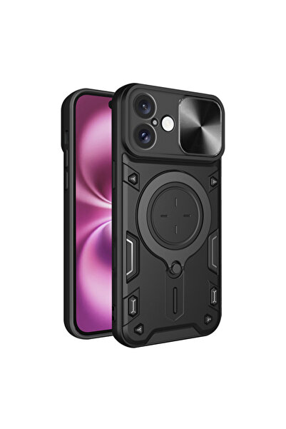 Techsuit Θήκη για iPhone 16 Plus, CamGuard Pro, αντικραδασμική, μαύρη