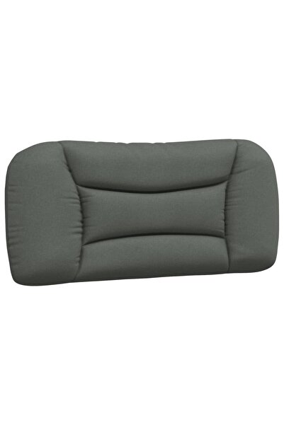 vidaxl Pernă pentru tăblie de pat, Hvar, gri închis, 80 cm, material textil