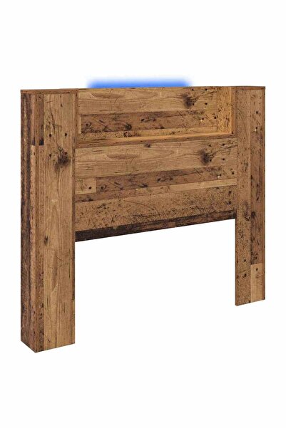 vidaxl Headboard with shelf Old Wood 120 x 15 x 103.5 cm Composite wood
