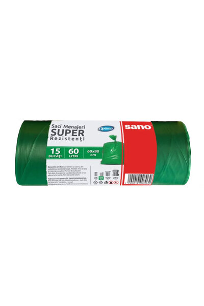 Sano Saci de colectare sticlăsărită selective Optima 60 L 15 buc/set