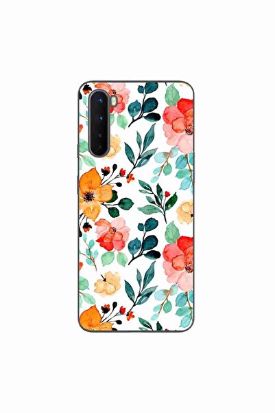 OEM Husa compatibila cu OnePlus Nord Silicon Gel Tpu Model Painted Flowers