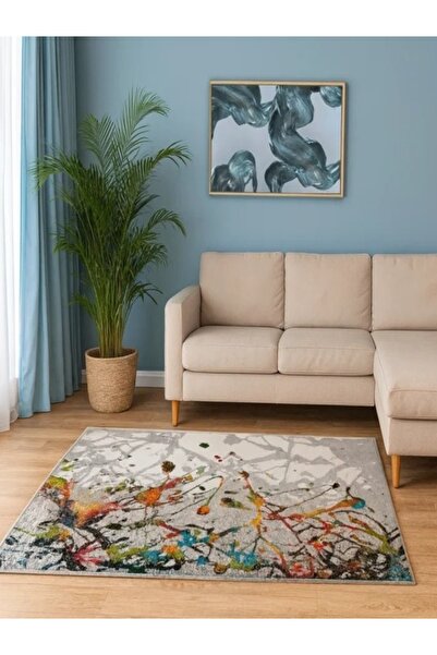 DeltaDesign Covor Sufragerie, Model Abstract 11187/190, Gri
