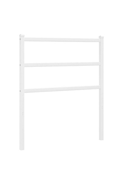 vidaxl Metal replacement headboard, white, 75 cm