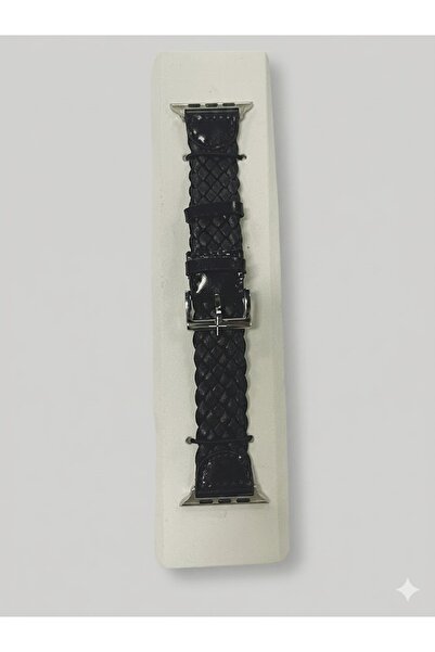 Generic حزام ساعة من الجلد المضفر لسلسلة iWatch 3