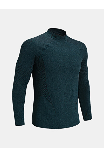Under Armour Tričko UA CG Rush Seamless Mock-BLU