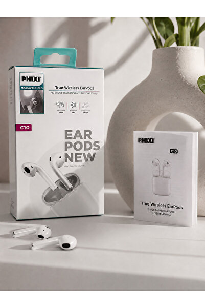 Er Auto PHIXI C10 Bluetooth 5.0 Kablosuz Kulaklık TWS Dokunmatik True Wireles...