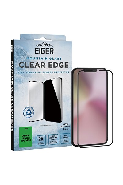 EIGER Folie Sticla 3D Mountain Glass GRS iPhone 17e / iPhone 16e / iPhone 14 ...