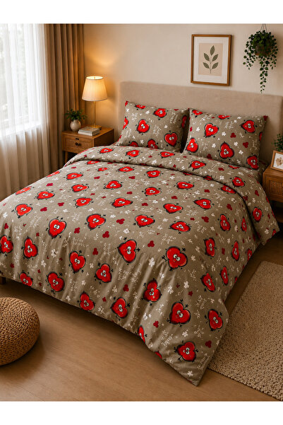 zeetwo 4-Piece Printed Cotton Bedsheet Set – 1 Fitted Sheet, 1 Flat Sheet & 2...