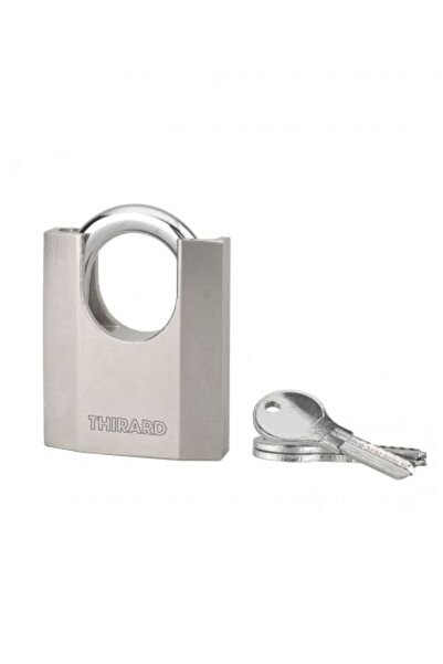 THIRARD Outdoor padlock, with key, OCTO-P, 70 mm,