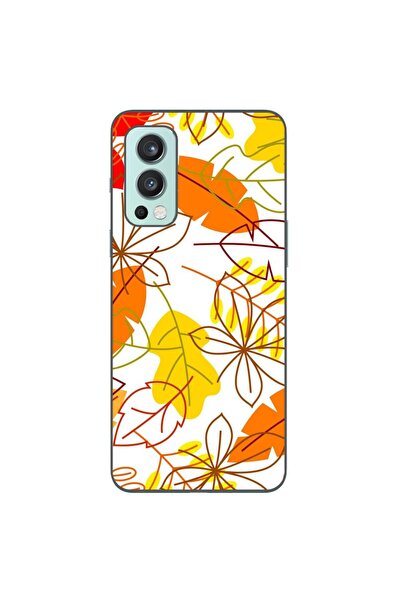 OEM Husa compatibila cu OnePlus Nord 2 Silicon Gel Tpu Model Autumn Vivid Leaves