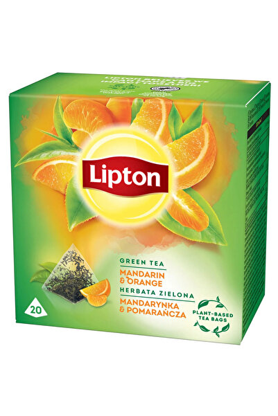 Lipton Ceai verde cu Mandarina si Portocale, 20 plicuri/cutie, 36 g