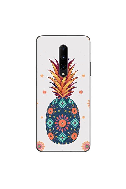 OEM Husa compatibila cu OnePlus 7 Pro Silicon Gel Tpu Model Floral Pineapple