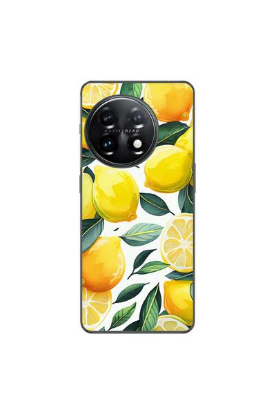 OEM Husa compatibila cu OnePlus 11 Silicon Gel Tpu Model Lemons Pattern