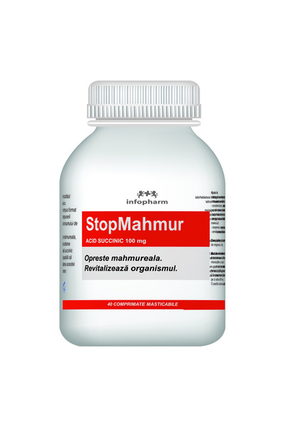 infopharm StopMahmur Acid Succinic 100 mg – 40 Comprimate Masticabile