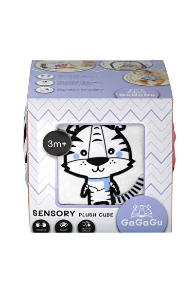 GaGaGu Plush Sensory Activity Cube, 10 cm