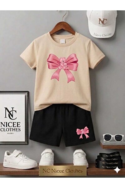 NC Nicee Clothes Tricou și pantaloni scurți de vară pentru copii, unisex (imp...