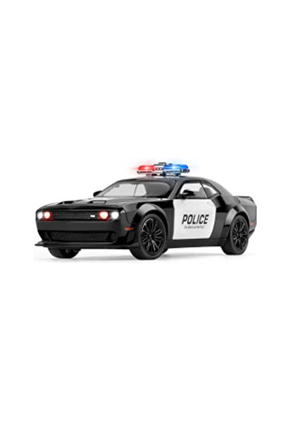 PlayFun Masina metalica Politie , Sunete si lumini, Usile, capota si portbaga...