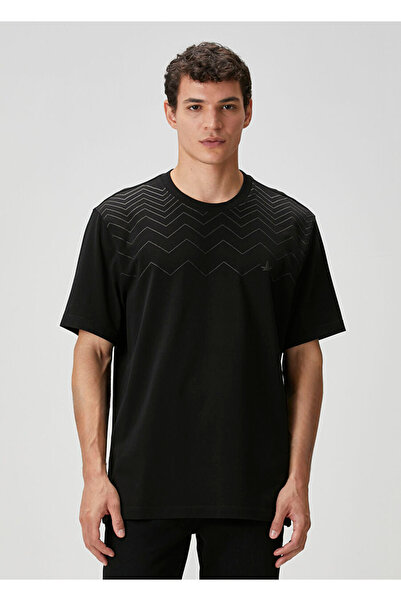 Beymen Collection Relax Fit Siyah Logo Baskılı T-shirt